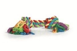 I.P.T.S. Игрушка д/собак Канат с 2-мя узлами разноцветный 285г