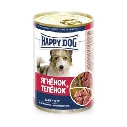 Happy Dog \ Хэппи Дог консервы для собак Ягненок и телятина