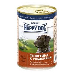 Happy Dog \ Хэппи Дог консервы для собак Теленок/индейка