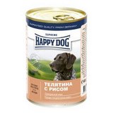 Happy Dog \ Хэппи Дог консервы для собак Теленок/рис