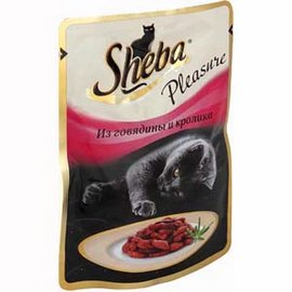 Sheba Pleasure \ Шеба консервы для кошек Говядина с кроликом
