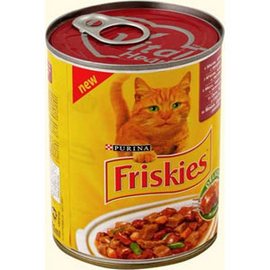 Friskies \ Фрискис консервы для кошек кусочки в желе Птица Печень с Овощами
