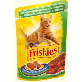 Friskies \ Фрискис консервы для кошек Кролик с Печенью и Морковью