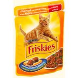Friskies \ Фрискис консервы для кошек Курица с Фасолью, Кусочки в Желе