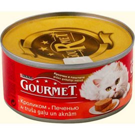 Gourmet \ Гурме консервы для кошек Паштет Кролик с Печенью