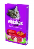 Whiskas \ Вискас сухой корм для кошек Вкусные подушечки с паштетом «Аппетитное ассорти с говядиной, кроликом и ягненком»