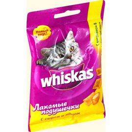Whiskas \ Вискас лакомство для кошек «Лакомые подушечки с сыром и яйцом»