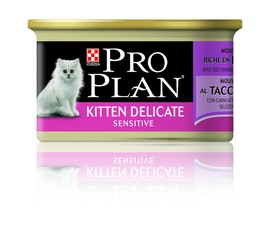 Pro Plan Kitten Delicate \ Проплан конс. для Котят с чувств. пищеварением мусс Индейка