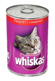 Whiskas \ Вискас консервы для кошек Паштет с говядиной